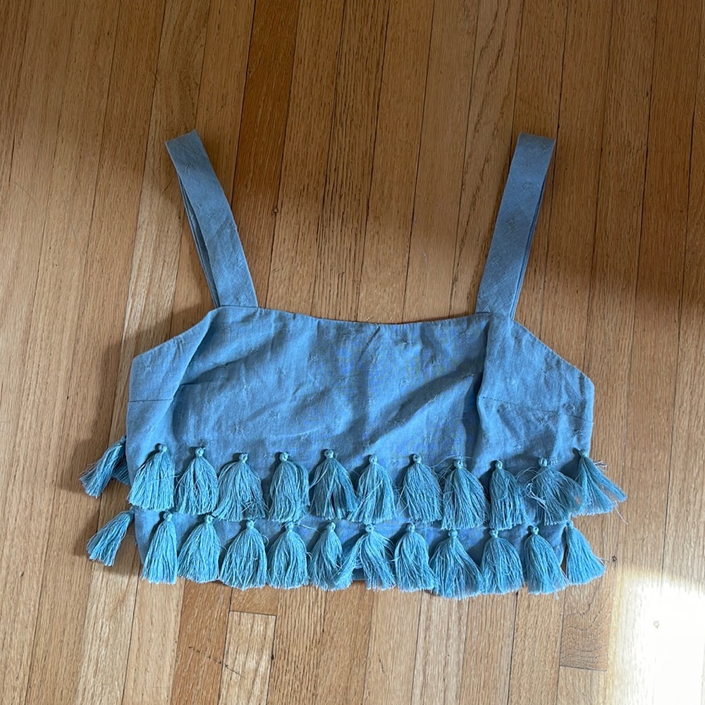 Tularusa Tassel Cropped Tank